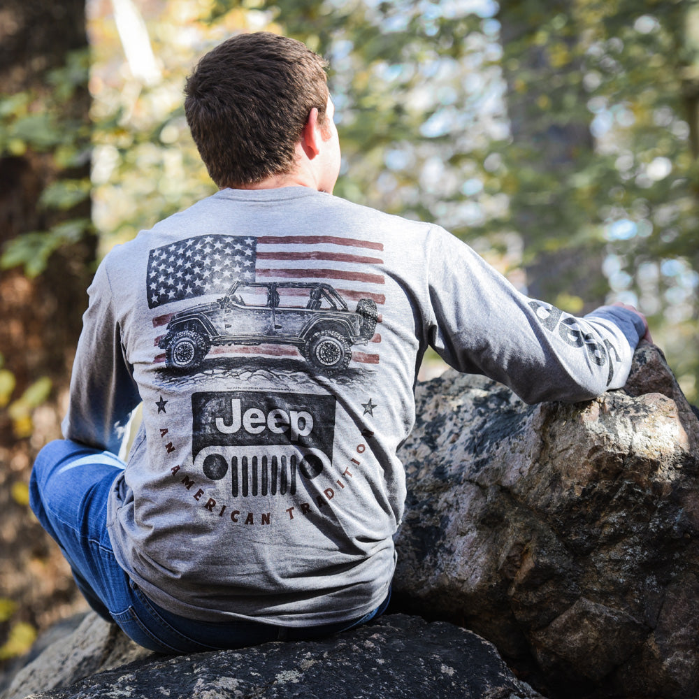 JEDCo Long Sleeve Shirt Jeep - An American Tradition Long Sleeve Shirt