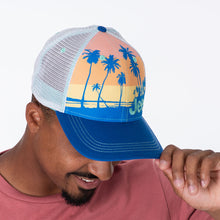 Load image into Gallery viewer, JEDCo Hat Royal Blue Jeep - Beach Sunset Hat