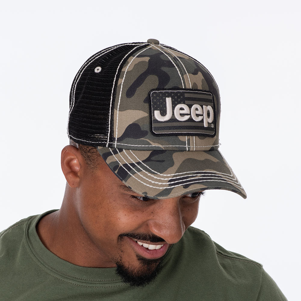 JEDCo Hat Camo Jeep - Camo Flag Hat