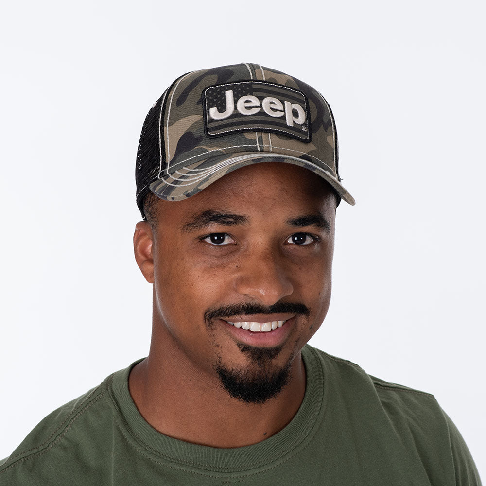 JEDCo Hat Camo Jeep - Camo Flag Hat