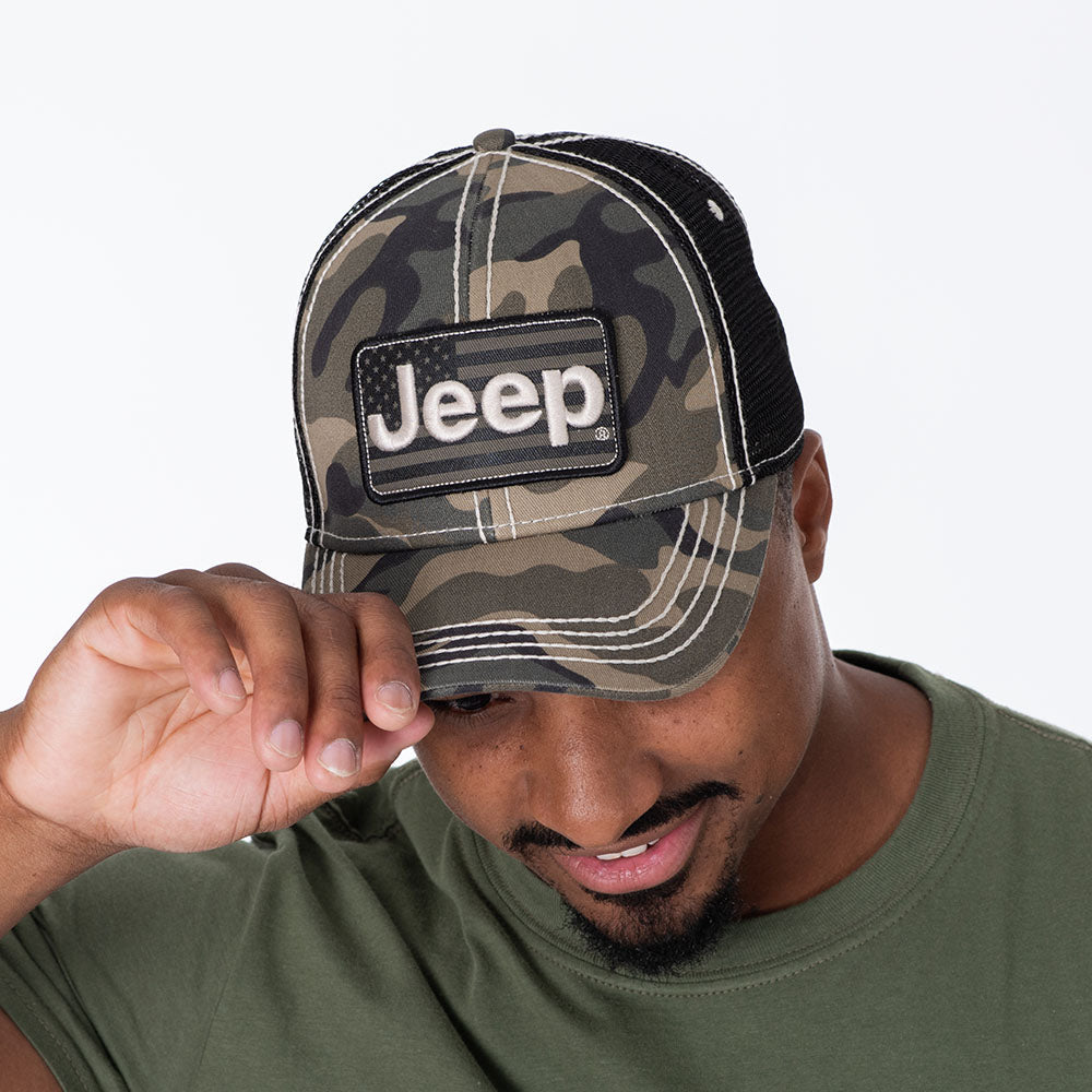 JEDCo Hat Camo Jeep - Camo Flag Hat