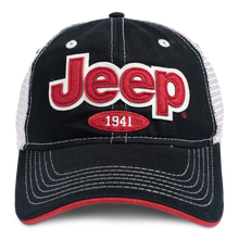 Load image into Gallery viewer, JEDCo Hat Black Jeep - Felt Applique Hat