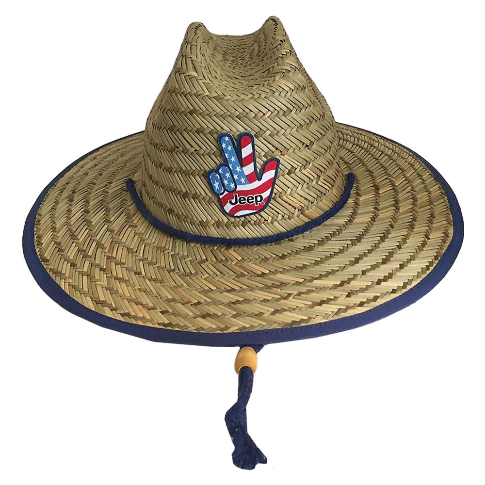 JEDCo Hat Jeep - Freedom Wave Straw Lifeguard Hat