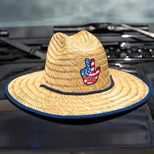 Load image into Gallery viewer, JEDCo Hat Jeep - Freedom Wave Straw Lifeguard Hat