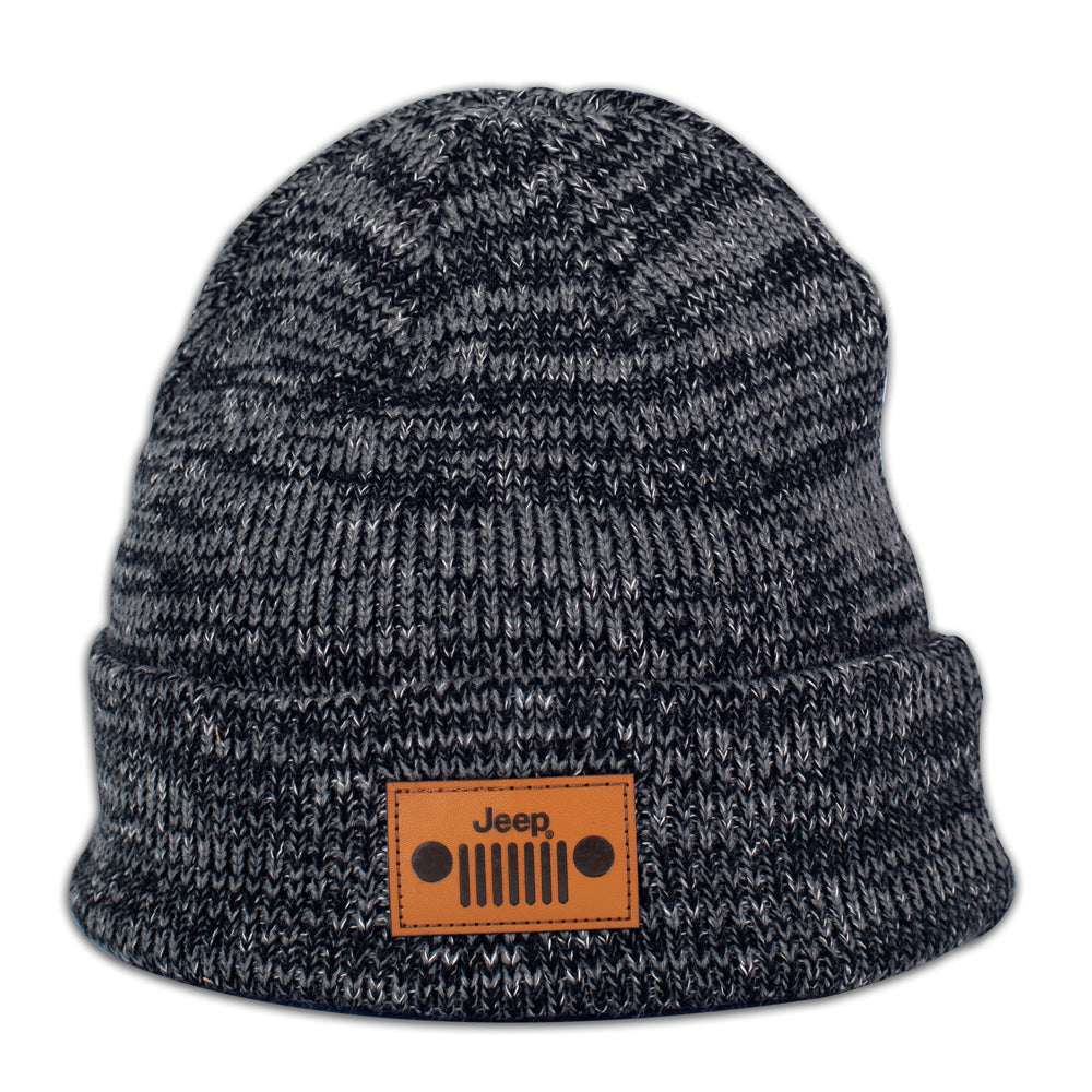 JEDCo Hat Black Charcoal Jeep - Grille Beanie