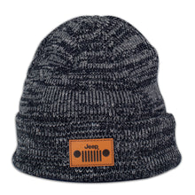 Load image into Gallery viewer, JEDCo Hat Black Charcoal Jeep - Grille Beanie