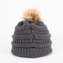 Load image into Gallery viewer, JEDCo Hat Charcoal / One Size Fits Most Jeep - Grille Pom Beanie