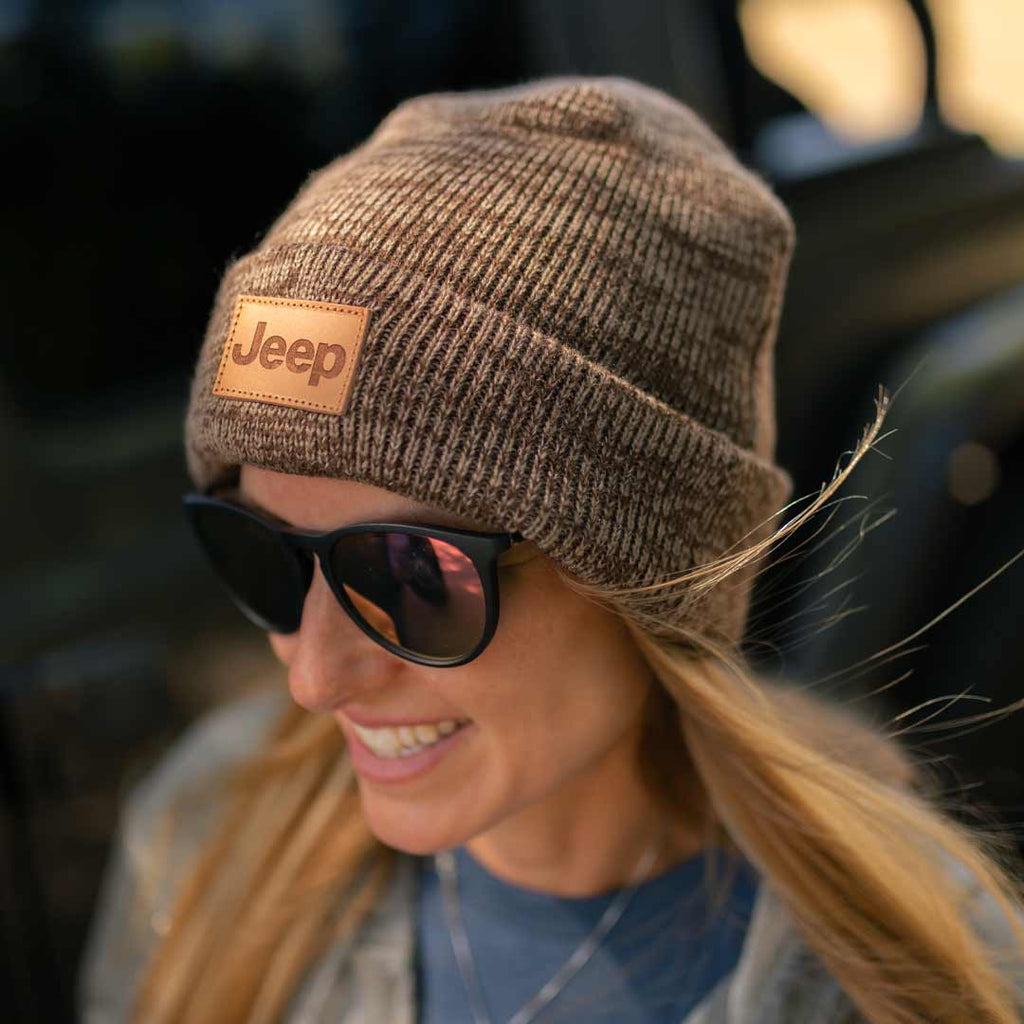 JEDCo Hat Brown Jeep - Logo Beanie