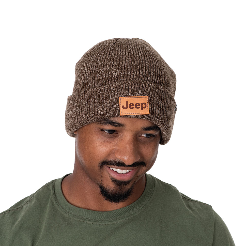 JEDCo Hat Brown Jeep - Logo Beanie