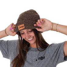 Load image into Gallery viewer, JEDCo Hat Brown Jeep - Logo Beanie
