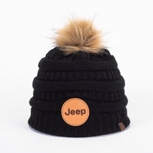 Load image into Gallery viewer, JEDCo Hat Black / One Size Fits Most Jeep - Logo Pom Beanie
