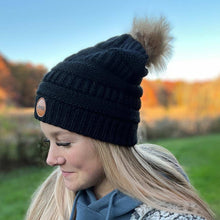 Load image into Gallery viewer, JEDCo Hat Black / One Size Fits Most Jeep - Logo Pom Beanie