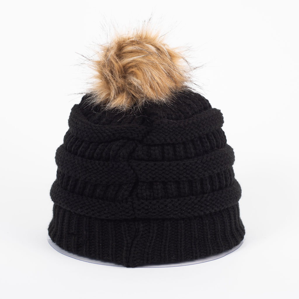 JEDCo Hat Black / One Size Fits Most Jeep - Logo Pom Beanie