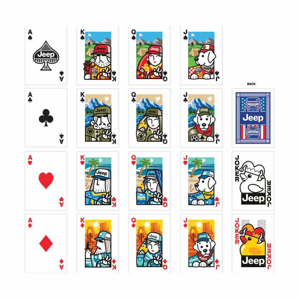 JEDCo Card Games Jeep - Playing Cards