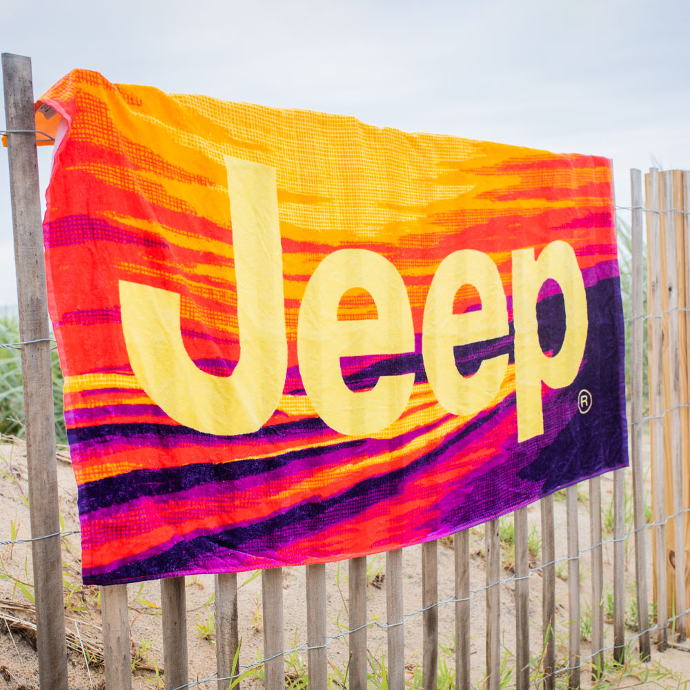JEDCo Beach Towel Sunset Jeep - Point Break Beach Towel