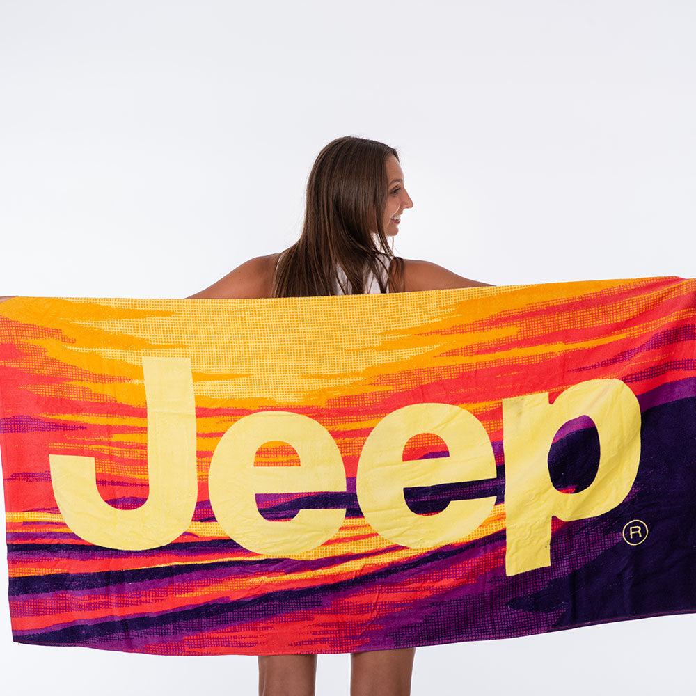 JEDCo Beach Towel Sunset Jeep - Point Break Beach Towel