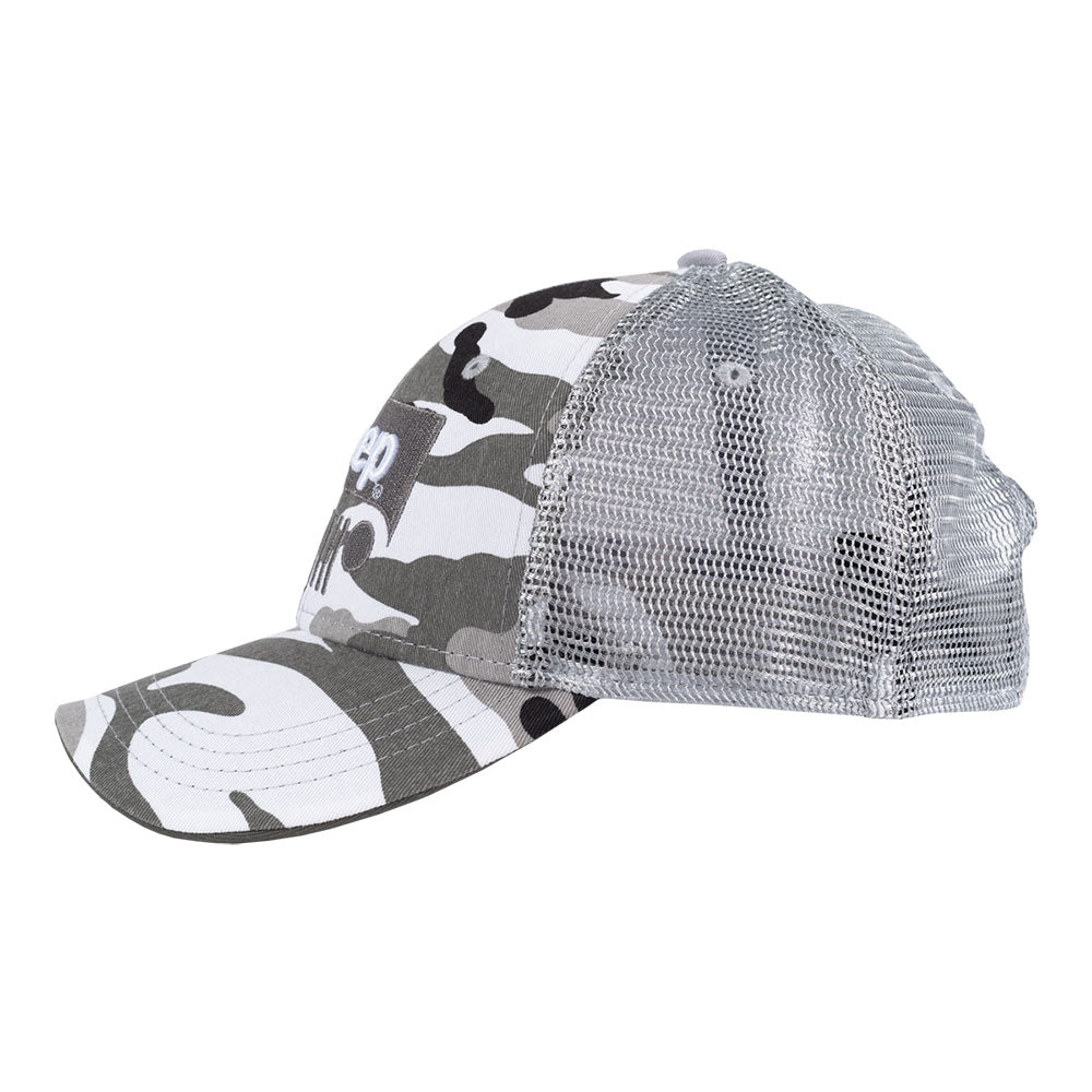 JEDCo Hat White Jeep - Snow Camo Hat