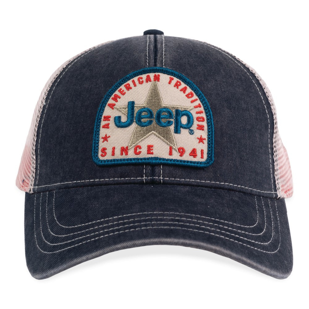 JEDCo Hat Navy Jeep - Star Patch Hat