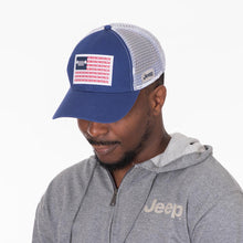 Load image into Gallery viewer, JEDCo Hat Patriot Blue / One Size Fits Most Jeep - Stars &amp; Stripes Hat