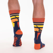 Load image into Gallery viewer, JEDCo Socks Orange Jeep - Sunset Eagle Dress Socks