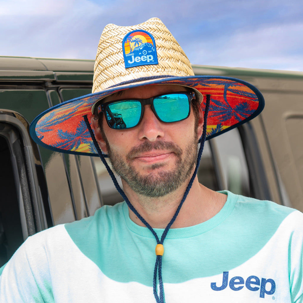 JEDCo Hat Jeep - Sunset Straw Lifeguard Hat