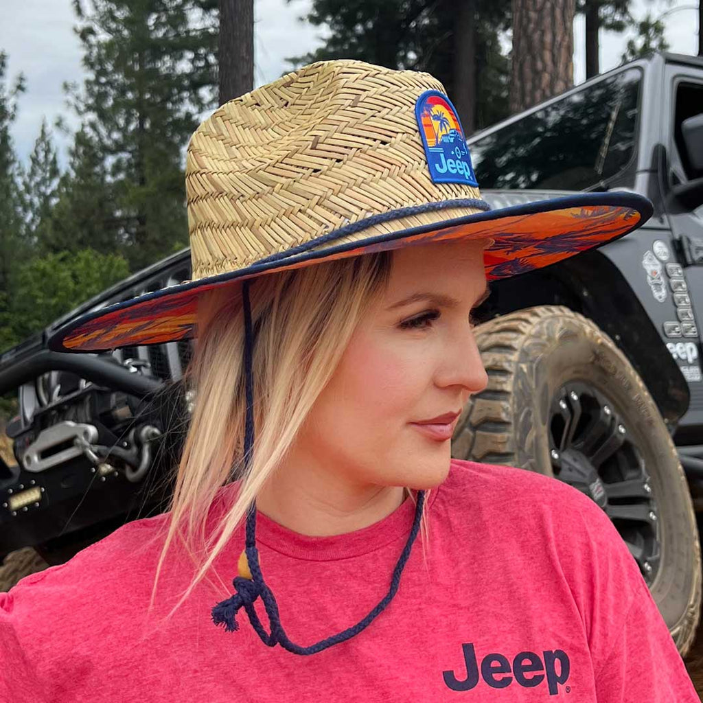 JEDCo Hat Jeep - Sunset Straw Lifeguard Hat