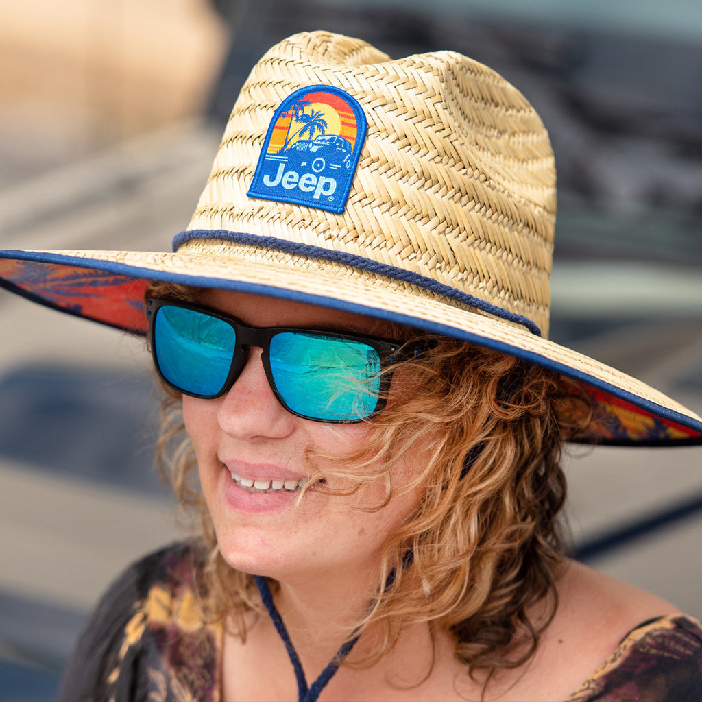 JEDCo Hat Jeep - Sunset Straw Lifeguard Hat