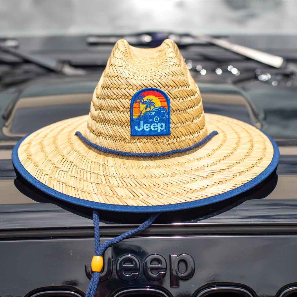 JEDCo Hat Jeep - Sunset Straw Lifeguard Hat