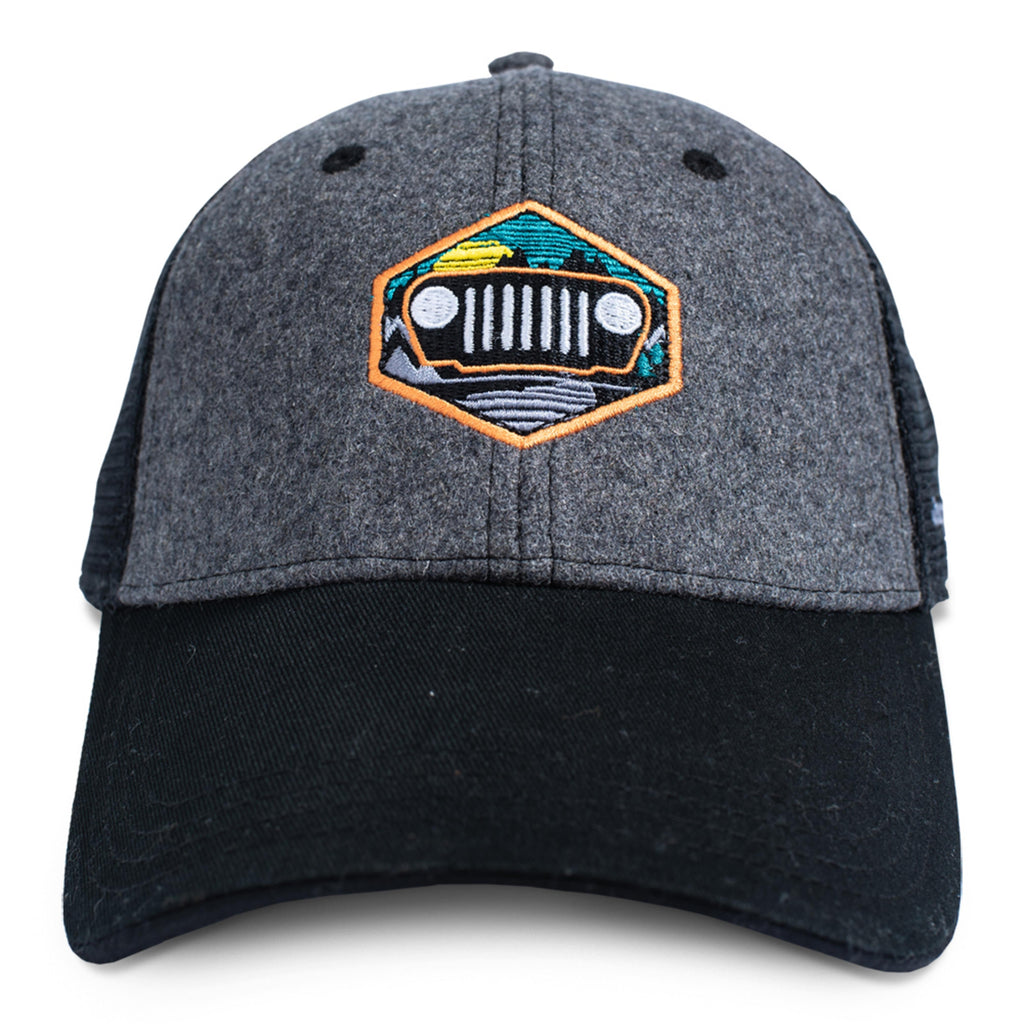 JEDCo Hat Black / One Size Fits Most Jeep - Through The Mountains Hat