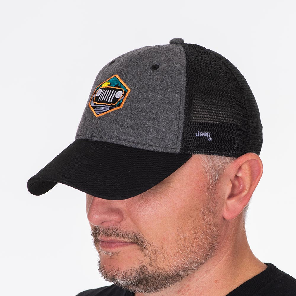 JEDCo Hat Black / One Size Fits Most Jeep - Through The Mountains Hat