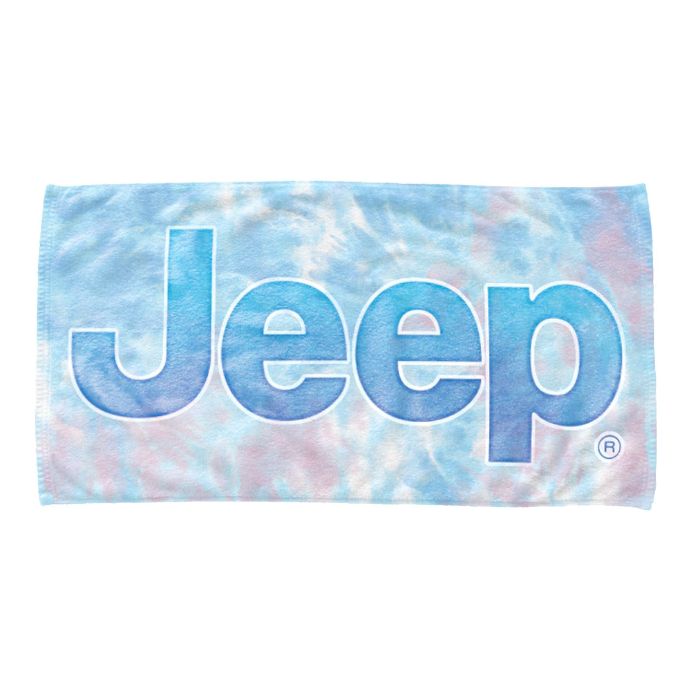 JEDCo Beach Towel Tie Dye Jeep - Tie Dye Logo Beach Towel