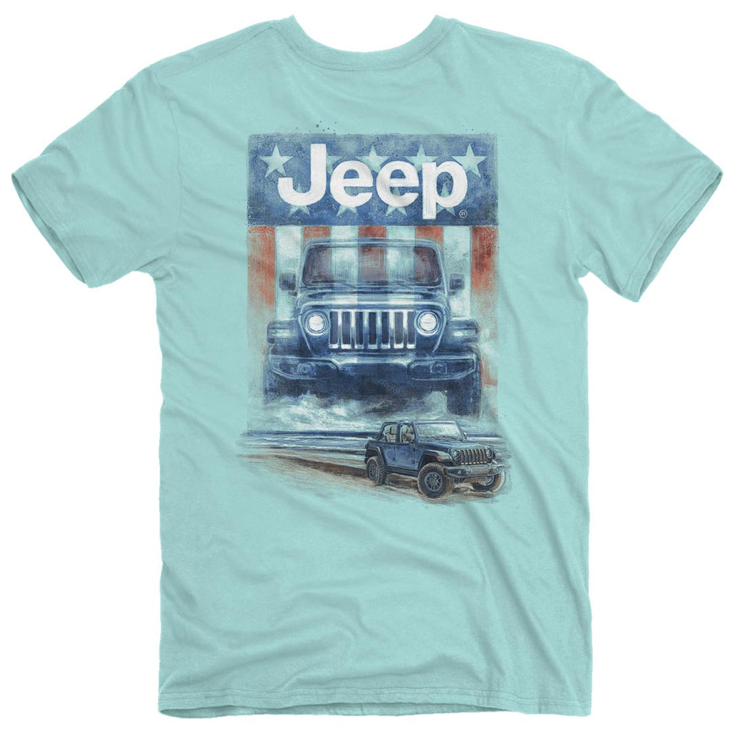 JEDCo T-Shirt Jeep - USA Beach Rider T-Shirt
