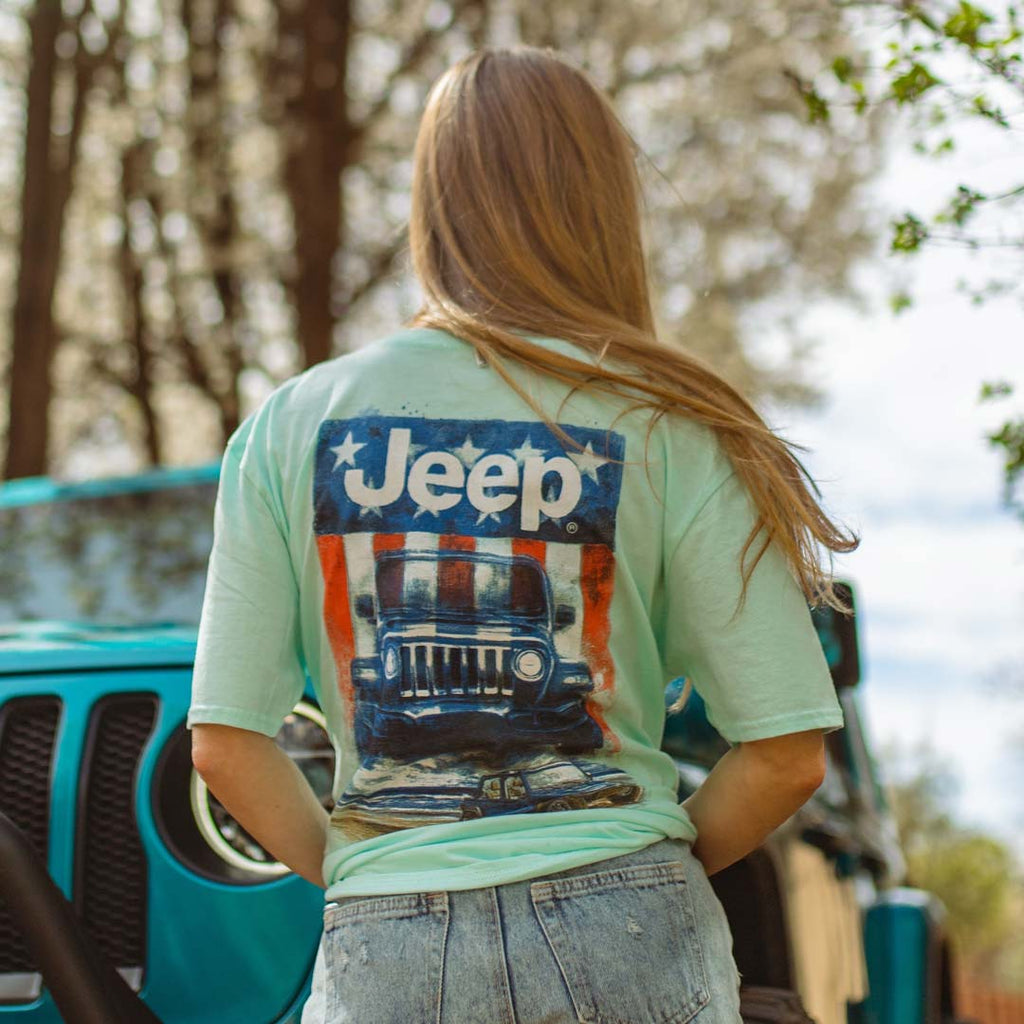 JEDCo T-Shirt Jeep - USA Beach Rider T-Shirt