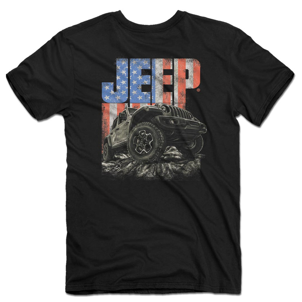 JEDCo T-Shirt Jeep - USA Rocks T-Shirt