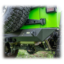 Load image into Gallery viewer, Angled Rear Bumper with LED Pod Lights and Hitch Receiver for Jeep Wrangler JK