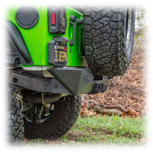 Load image into Gallery viewer, Angled Rear Bumper with LED Pod Lights and Hitch Receiver for Jeep Wrangler JK
