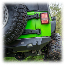 Load image into Gallery viewer, Rear Bumper with LED Pod Lights and Hitch Receiver for Jeep Wrangler JK