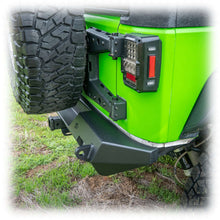 Load image into Gallery viewer, Rear Bumper with LED Pod Lights and Hitch Receiver for Jeep Wrangler JK