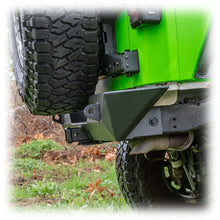 Load image into Gallery viewer, Angled Rear Bumper with LED Pod Lights and Hitch Receiver for Jeep Wrangler JK