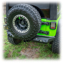 Load image into Gallery viewer, Rear Bumper with LED Pod Lights and Hitch Receiver for Jeep Wrangler JK
