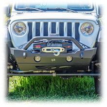 Load image into Gallery viewer, Front Bumper with Bolt-On Bull Bar and Skid Plate for Jeep Wrangler JK, JL, and Gladiator JT
