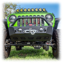 Load image into Gallery viewer, Front Bumper with Skid Plate and Recessed Winch Mount for Jeep Wrangler JK, JL, and Gladiator JT