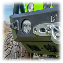 Load image into Gallery viewer, Front Bumper with Skid Plate and Recessed Winch Mount for Jeep Wrangler JK, JL, and Gladiator JT