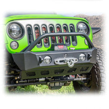 Load image into Gallery viewer, Front Bumper with Skid Plate and Recessed Winch Mount for Jeep Wrangler JK, JL, and Gladiator JT