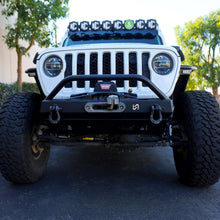 Load image into Gallery viewer, Front Bumper with Welded Bull Bar and Skid Plate for Jeep Wrangler JK, JL, and Gladiator JT