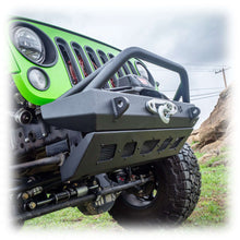 Load image into Gallery viewer, Front Bumper with Welded Bull Bar and Skid Plate for Jeep Wrangler JK, JL, and Gladiator JT