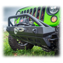 Load image into Gallery viewer, Front Bumper with Welded Bull Bar and Skid Plate for Jeep Wrangler JK, JL, and Gladiator JT