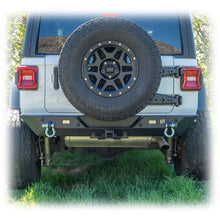 Load image into Gallery viewer, Minimalist Rear Bumper with LED Pod Lights and Hitch Receiver for Jeep Wrangler JL