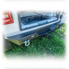 Load image into Gallery viewer, Minimalist Rear Bumper with LED Pod Lights and Hitch Receiver for Jeep Wrangler JL