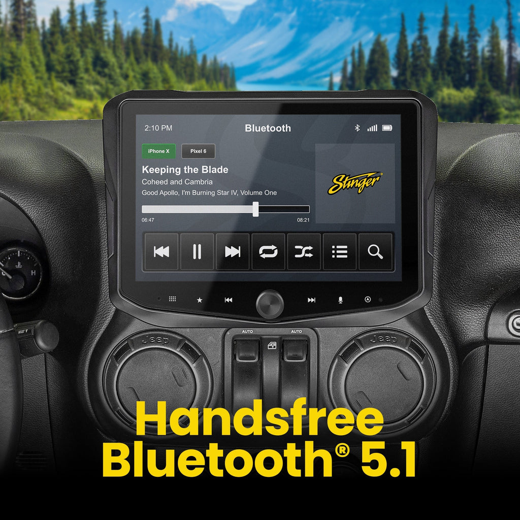 HORIZON10 Jeep Wrangler JK (2011-2018) 10" Radio Fully Integrated Kit | Displays Vehicle Information and Off-Road Mode